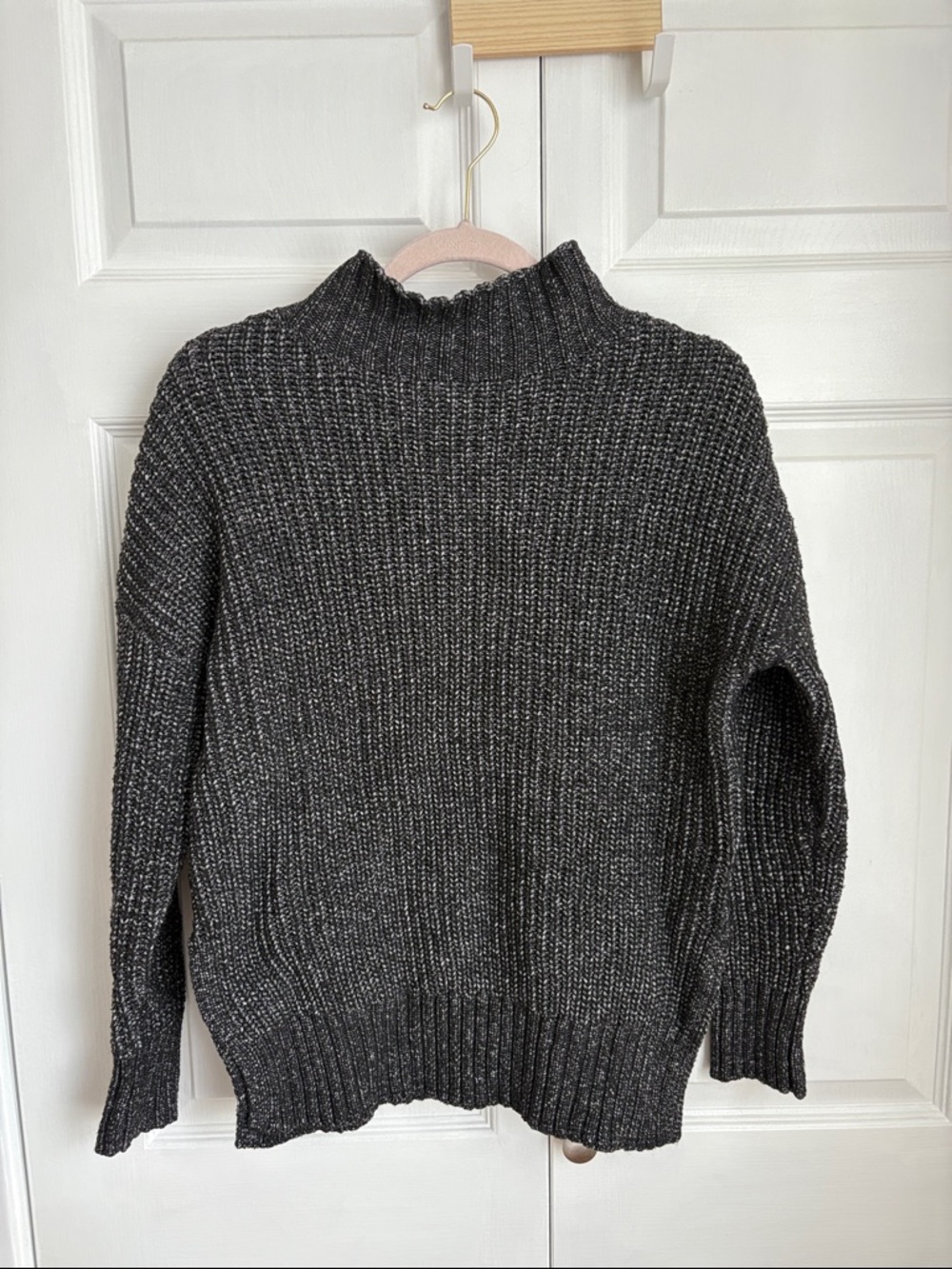 Maurices Charcoal Gray Ribbed Turtleneck Sweater